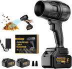 Leaf Blower Cordless,Hand Held Blower with 21V*2 Pcs Batteries,300000RPM Turbo Jet Blower,Portable Leaf Blower for Patio Cleaning,Lawn Care, Leaves and Dust