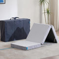 Odorless Foldable Mattress Single Size 75" x 25" x 4", 4 Inch Folding Foam Mattress with Storage Bag, Trifold Memory Foam Mattress for RV, Guest Bed