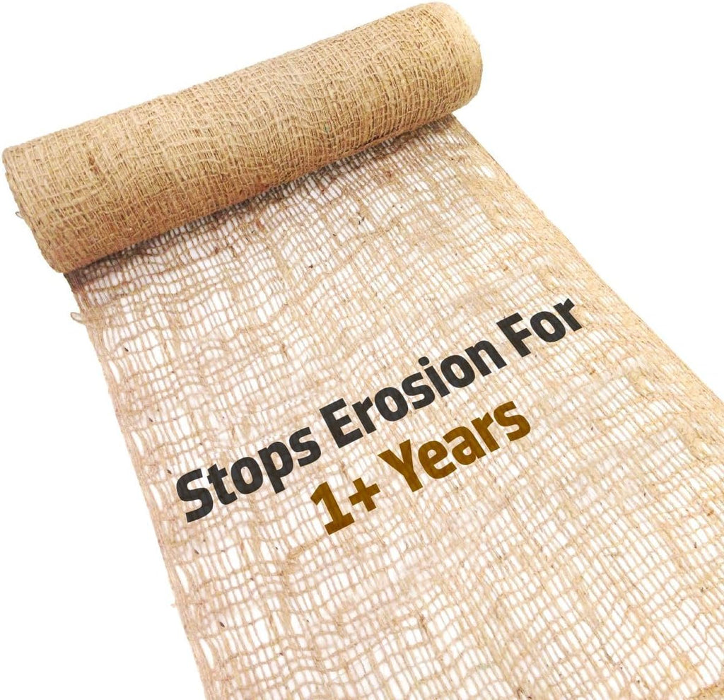 Sandbaggy Jute Netting Roll, 4 ft x 225ft - Biodegradable Erosion Control Blanket for Slopes, Hills & Drainage, Eco-Friendly, Durable Soil Stabilizer, Contractor-Approved for Landscaping (5 Rolls)