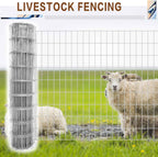 Tongmo 4 ft x 100 ft Galvanized Welded Wire Fence, 16GA Garden Chicken Wire Fence Roll, Mesh Size 2" x 4"Hardware Cloth, Ideal for Yard Protection and Poultry Netting