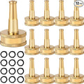 JaGely 12 Pack Sweeper Nozzle for Garden Hose Solid Brass Jet Sweeper 2" Jet Nozzle with 12 Garden Hose Rubber Washers
