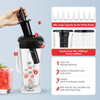 2L 2200W Professional Countertop Blender Heavy Duty Household Grade Blender Mixer with Food Grade ABS Stirring Rod for Milkshakes and Ice Cream (red)