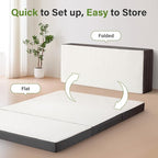 Folding Mattress 4in Twin Memory Foam Tri-Folding Mattress with Washable Cover Foldable Floor Mat for Guest Bed, Camping, Yoga, RV Travel, White (Size: 38" L x 75" W x 4" Th)