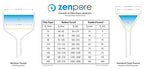 Qualitative Filter Paper 24 cm Quadrant Folded Filter Paper, Qualitative Grade 1 - ZENPORE Medium Flow 240 mm (50 Discs)