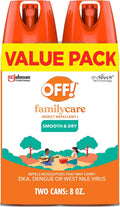 OFF! Family Care Insect & Mosquito Repellent, Bug Spray Containing 15% DEET, Protects Against Mosquitoes, 4 Oz, 2 Count