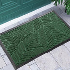 Yimobra Spring Door Mat, All-Season Waterproof Indoor Outdoor Welcome Mats for Front Door, All-Weather Non-Slip Doormat, Low Profile, Patio Porch, 29.5x17, Green