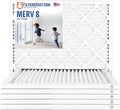 Filters Fast 7.5x7.5x1 Air Filter MERV 8, 1" AC Furnace Air Filters, Made in the USA, Actual Size: 7.5x7.5x0.75, 6 Pack
