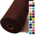 Brown Tulle Fabric Rolls 54 Inch by 40 Yards Tulle Bolt Spool for Wedding Decorations DIY Tutu Baby Shower Table Skirt Ceiling Decor Birthday Party Craft Supplies