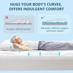 YUGYVOB California King Mattress Topper Extra Thick, Cooling, and Breathable Mattress Pad 8-21" Deep Pocket Soft Down Alternative Fill