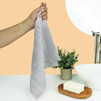 Chakir Turkish Linens | Hotel & Spa Quality 100% Cotton Premium Turkish Towels | Soft & Absorbent (12-Piece Washcloths, Silver Gray)