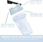 HELIMIX 1.5 Vortex Blender Shaker Bottle Holds upto 28oz | No Blending Ball or Whisk | USA Made | Portable Pre Workout Whey Protein Drink Shaker Cup | Mixes Cocktails Smoothies Shakes | Top Rack Safe