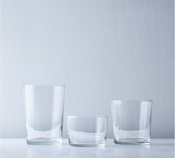 Bormioli Rocco Bodega Swirl Rum Glasses - Set of 12, 7.25 Oz. Spiral Design Tumblers with Secure Edge Technology for Enhanced Durability, Shock Resistant - Made in Italy, Dishwasher Safe
