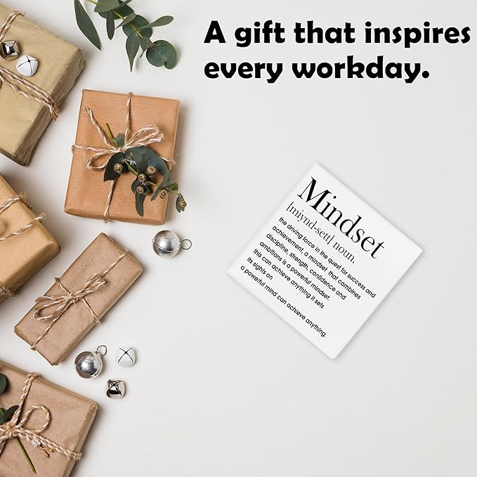 Inspirational Quotes Framed Canvas Print Poster-Motivational Mindset Decor-11.8’’ Minimalist Canvas Artwork Print Favors For Friend Family Coworker-Aesthetic Wall Art Decor For Home Bedroom Office-A03