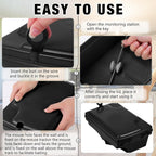 Qualirey 6 Pack Rat Bait Stations with 6 Keys Reusable Heavy Duty for Rodents Outdoor Mouse Poison Holder Large Station Traps for Mice Pests, Bait Not Included(Black)