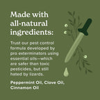 Lizard Control Spray - 32 oz - Natural Peppermint Formula - Indoor & Outdoor Use - Keeps Iguanas Away - Safe Around Kids & Pets