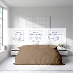Kotton Culture 1 Pc King Size Duvet Cover Only -100% Egyptian Cotton Sateen 600 Thread Count Ultra Soft Premium Durable Comforter Cover Zipper Closure & Corner Ties (Taupe, King 102"x94")