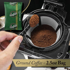 Apffels Colombian Decaf – Ground, Medium Roast, 100% Arabica Coffee (18 pack – 2.5 oz Each)