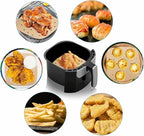 Air Fryer Parchment Paper Liners: 200PCS 8.5 inch Square Perforated parchment paper for Air Fryer, Premium Bamboo Steamer Liner for Air Fryers Baking Cooking Oven