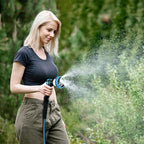 Relhost Garden Hose Nozzle, Heavy-Duty Water Hose Sprayer Nozzle with 10 Spray Patterns, Ergonomic Non-Slip Grip, Leak-Free Design, Fits All Standard Garden Hoses for Watering, Car Washing, Cleaning