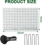 12 Packs 14'' Dia x 14'' H Plant Wire cage 24 Pcs Metal Plant Protection Mesh Plant Cages Bunny Barricades Plant Protection Wire Cage for Flowers Vegetables Protection from Animals
