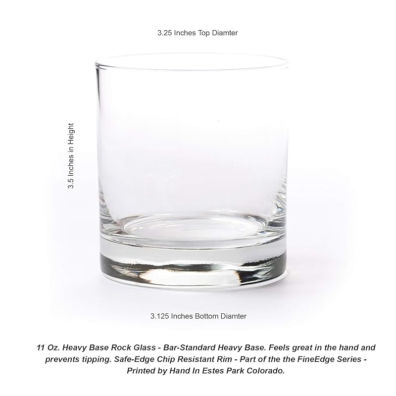 Cabin in the Forest Whiskey Glass Set by Black Lantern – Set of 2 11oz Old Fashioned Cocktail Glasses with Gift Box