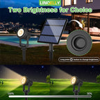 Solar Spotlights Outdoor 4Pack Warm White Landscape Lights IP65 Waterproof Solar Lights Plant Decorative Lighting for Garden Yard Path Lawn