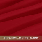 sancua Christmas Red Square Tablecloths 54x54 Inch, 2 Pack - Fabric Table Cloth for Square or Round Tables, Washable Polyester Table Cover for Dinner, Holiday Party, Decorative Display Tables