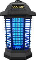 GOOTOP Bug Zapper Outdoor, Mosquito Zapper, 3 Prong Plug in Electric Fly Zapper, Mosquito Killer, Fly Traps, Flying Insects Zapper Indoor Outdoor 90-130V, 4200V, ABS Plastic Outer (Black)