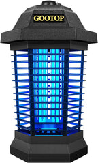 GOOTOP Bug Zapper Outdoor, Mosquito Zapper, 3 Prong Plug in Electric Fly Zapper, Mosquito Killer, Fly Traps, Flying Insects Zapper Indoor Outdoor 90-130V, 4200V, ABS Plastic Outer (Black)