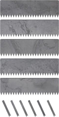 Edge Right - Hammer-in Landscape Edging - 48-inch Strips - 14-inch Depth 1/4-inch Rounded top COR-Ten Steel (5 Pack)