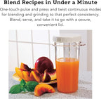 Tribest PB-350 Personal Blender for Shakes and Smoothies with Portable Blender Cups, White, Large