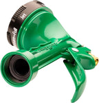 Rain Bird C06505 Pistol Grip Rear Trigger Garden Hose Nozzle, Durable Zinc Metal Body, 5-Pattern, Green