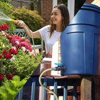 Rain Barrel Spigot PVC Faucet Kit Water Diverter Kit with Bulkhead Fitting, Ball Valve, Garden Hose Barb(12.5mm) Adapter, Pipe Clamps, Thread Tape, Hole Saw(for 12.5mm ID Hose)