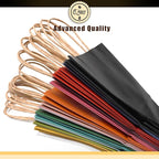 qiqee 200Pcs Paper Gift Bags with Handles - 8.3"x6"x3.15" Small Party Favor Bags Multiple Uses - 16 Solid Colors