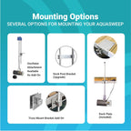 Scott Aerator 3/4 Horse Power 230V Muck Blaster - 50ft Cord | 3/4 Horse Power Aquasweep w/Truss Mount | Water Circulator | Water Agitator | Water Mover | Muck Blower