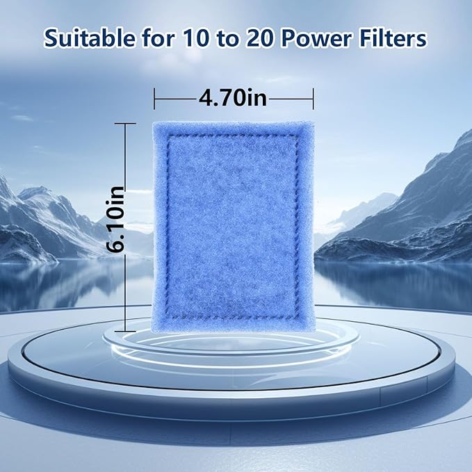 12 PCS Aquarium Filter Cartridge Filters, Rite-Size B (EZ-Change #2) Fish Tank Filter Cartridge, Replacement with Power Filters 100 125 Pro Power Filter 150 175