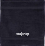 Chakir Turkish Linens Premium Cotton Absorbent Turkish Towels (Washcloth - 6 Piece - Black-Makeup)