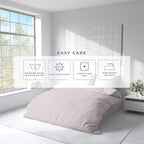 Kotton Culture 3 Pc King Size Duvet Cover Set- 100% Egyptian Cotton Sateen 600 Thread Count Ultra Soft Premium Durable Comforter Cover Zipper Closure & Corner Ties (Light Grey, King 102"x94")