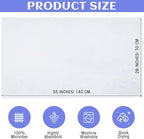 Newwiee 24 Pcs Coral Velvet Microfiber Bath Towels Sets 28 x 55 Inch Large Absorbent Multipurpose Quick Drying Soft Body Towels for Shower Bathroom Beach Fitness Yoga Sports Spa(White)