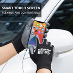 MANUSAGE Safety Work Gloves - Protective Glove for Men & Women - Ultrathin Hand Protection - For Construction, Gardening, Landscaping - Black - Size M - 3 Pairs