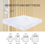 5 Inch Full Memory Foam Mattress,Cooling Gel Full Size Mattress in a Box,Medium Firm Mattresses for Pressure Relief,Double Mattress,CertiPUR-US Certified