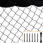 Bird Netting for Chicken Coop, 25'x50' with 2.4" Square Mesh Poultry Netting Heavy Duty Nylon Nettings for Garden, Aviary Net Fruit Tree Nettings
