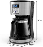 BLACK+DECKER 12-Cup Coffeemaker, Programmable, Exclusive VORTEXTM Technology, CM1331S-1