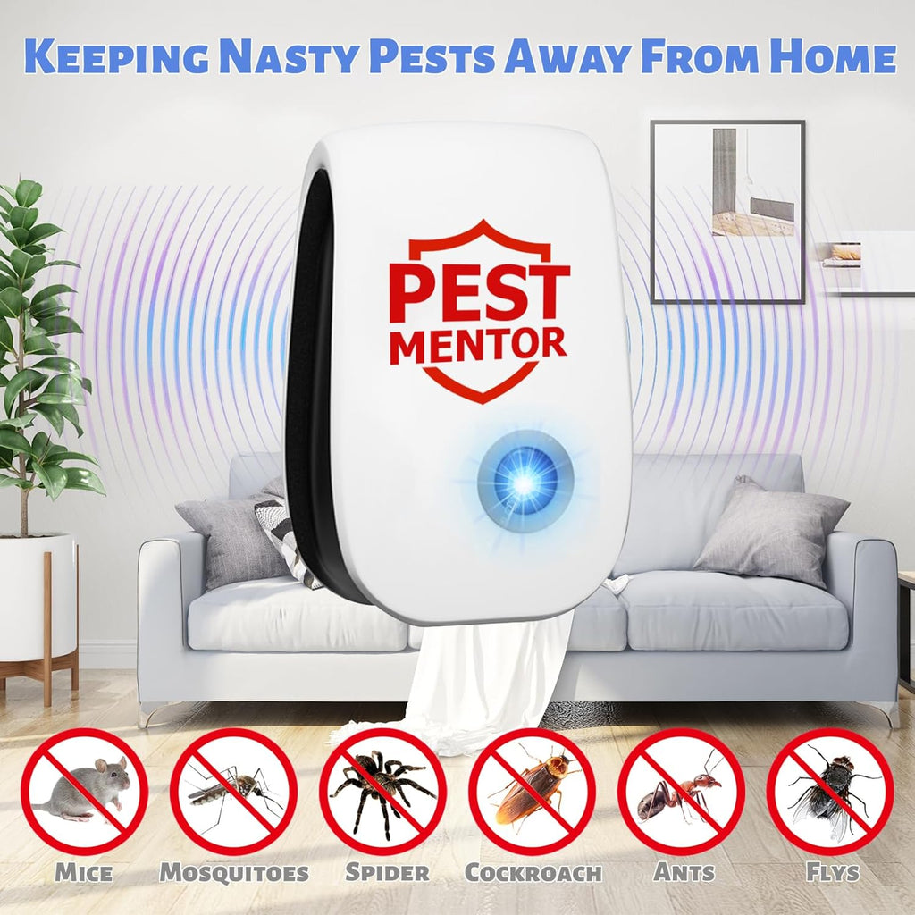 Ultrasonic Pest Repellent 10 Packs, Indoor Pest Control Repeller Plug in,Mouse Rodent Repellent for Ant Rodent Roach Mouse Mosquito Bugs Spider Insect Deterrent,3 Mode Switching