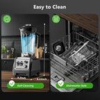 Blender for Smoothies with 1800 Watt Motor Powerful Countertop Blenders for Kitchen 70OZ Large Capacity Smoothie Blender and Grinder Combo for Ice Crush Frozen Drinks Puree
