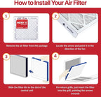 Filter King Air Filters 9x11.75x1 | 12-PACK | MERV 11 HVAC Pleated AC Furnace Filters | Actual Size 9 x 11.75 x .75"