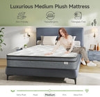 Yaak Twin Mattress 10 Inch, Hybrid Single Mattress in a Box, Individual Pocket Spring Twin Bed Mattress with Breathable Memory Foam, Pressure Relief, Medium Firm Twin Size Mattress 75"x39"x10"