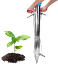 AIWFL Seedling Transplanter Long Handled Bulb Planter Tools Vegetable Young Plant Manual Plant Transplanter Stainless Steel Planting Garden Tools