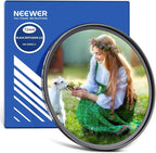 NEEWER 72mm Black Diffusion 1/8 Filter Soft Dreamy Cinematic Effect Filter Ultra Slim Water Repellent Scratch Resistant Optical Glass, Multi Nano Coatings for Video/Vlog/Portrait Photography