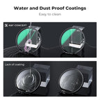 K&F CONCEPT 77mm Black Diffusion 1/4 & 1/8 Lens Filter Kit (2 Pcs), Mist Cinematic Effect Filter for Vlog/Video/Portrait Image with 28 Multi-Layer Coated